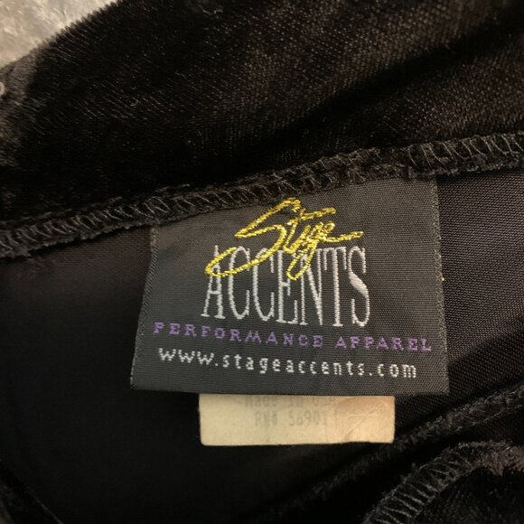 Vtg Stage Accents Women Dark Romantic Whimisgoth Fairy Grunge Velvet Dress 10 - Picture 6 of 12